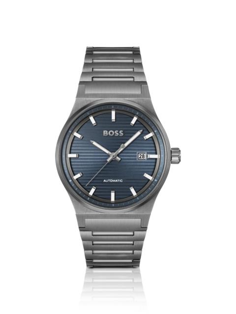 BOSS BLUE-DIAL WATCH WITH JAPANESE AUTOMATIC MOVEMENT