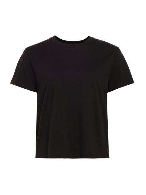 Vince Women's Crewneck Pima Cotton T-Shirt - Black