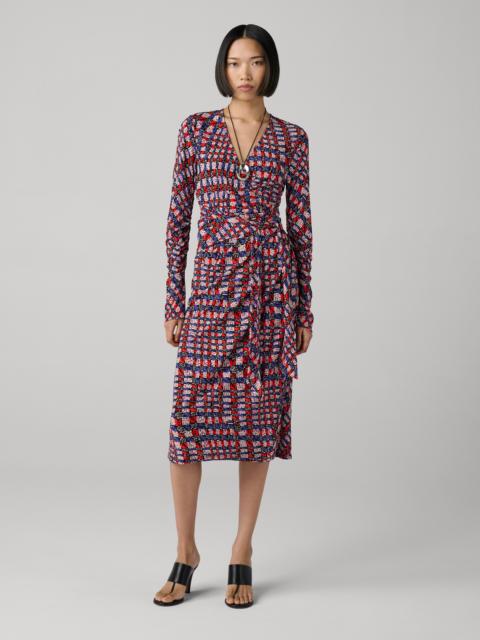 DIANE VON FURSTENBERG Paisley Long Sleeve Dress