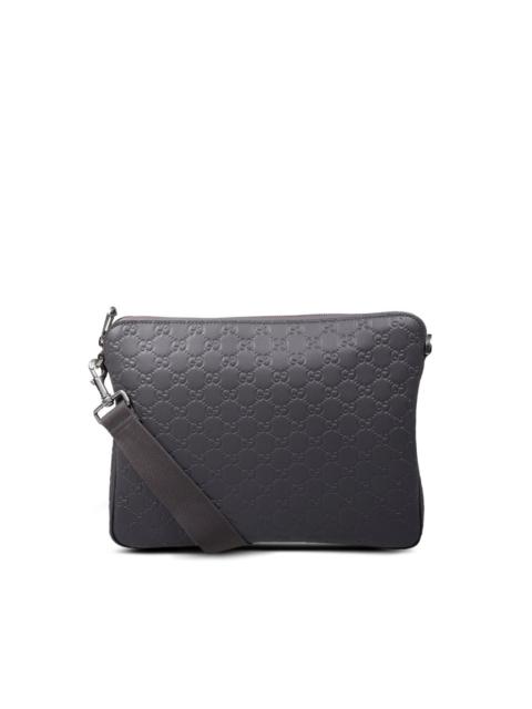 GUCCI embossed messenger bag