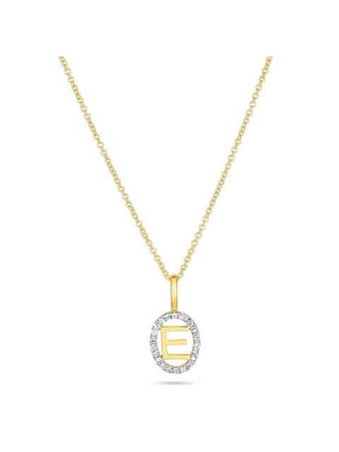 STONE AND STRAND Marquee Diamond Initial Necklace