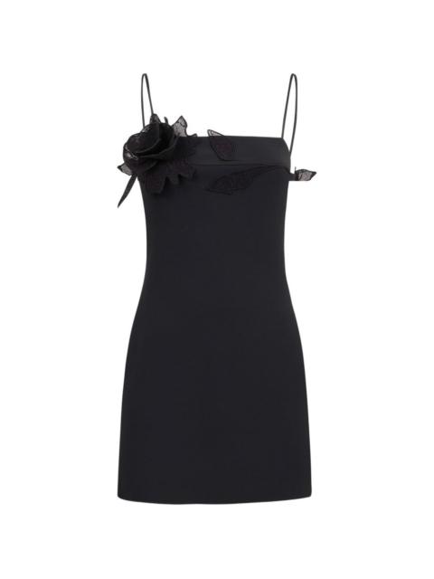 David Koma Lace Rose mini dress