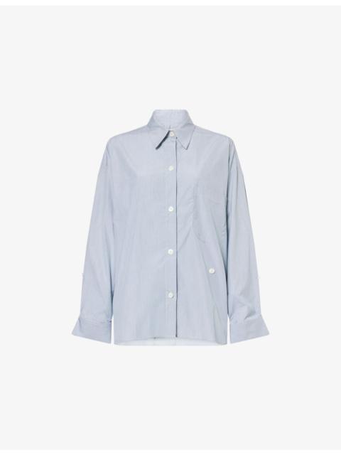 TWP New Earl Striped Cotton-Poplin Shirt