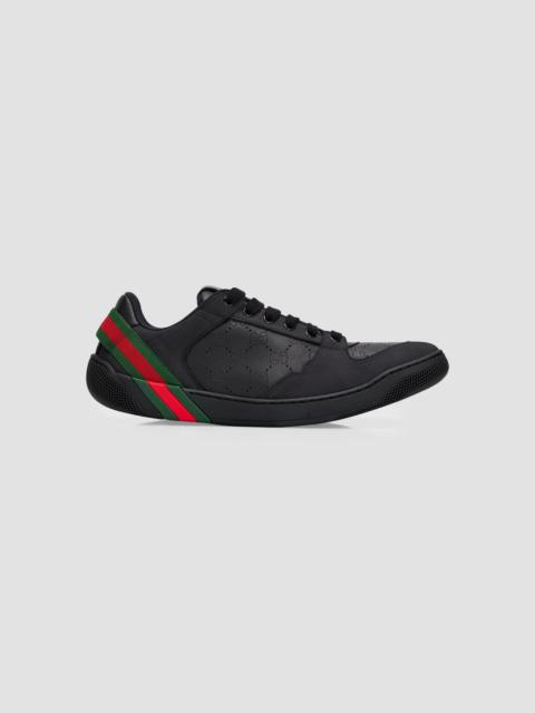 GUCCI Men's Primavera Screener 3.0 Leather Low-Top Sneakers - Black