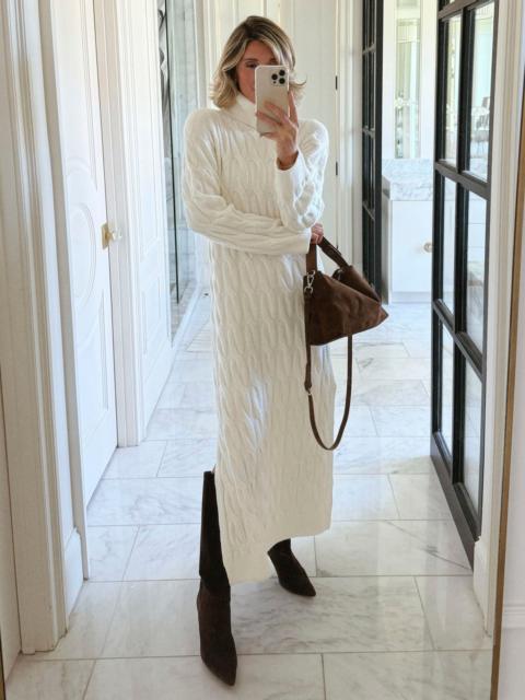 Splendid Splendid x @Cellajaneblog Cable Sweater Dress