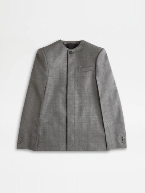 Tod's JACKET IN WOOL - BLACK
