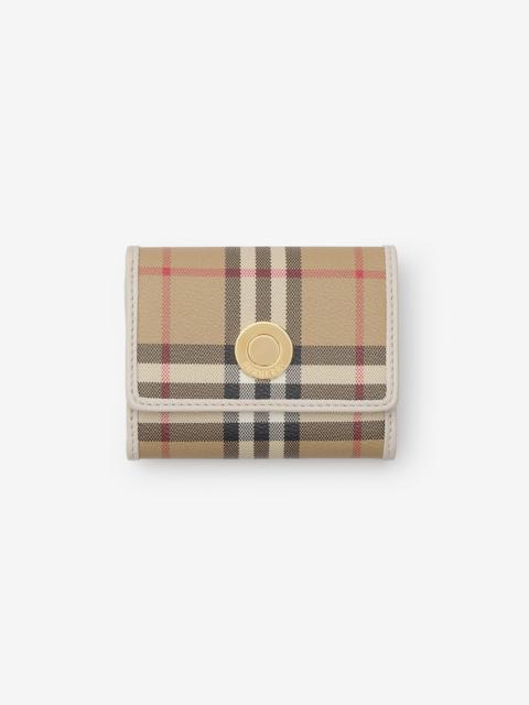 Burberry Small Check Folding Wallet