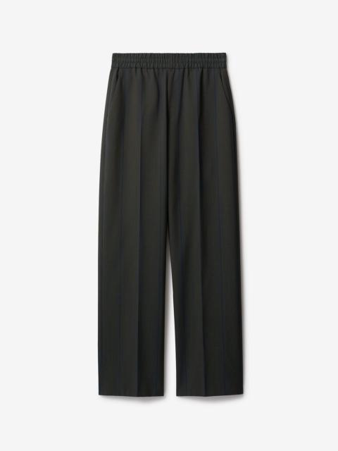 Burberry Striped Wool Trousers