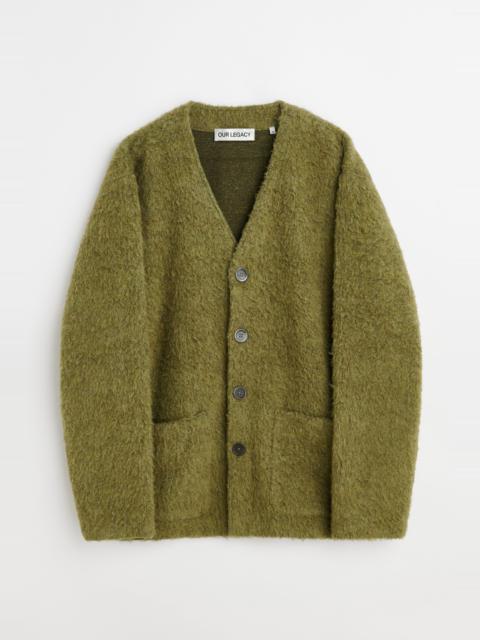 Cardigan Fresh Moss Tumble Wool