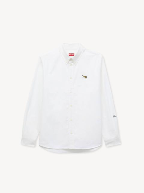 KENZO 'KENZO Jumping Tiger' embroidered casual shirt in cotton oxford