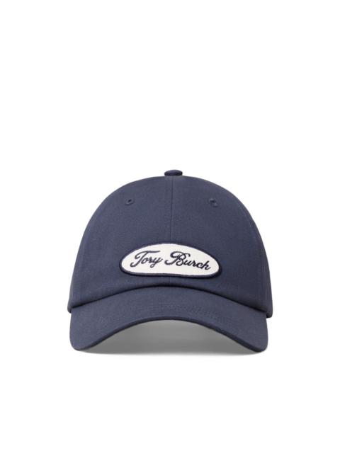 TORY BURCH logo-patch baseball cap