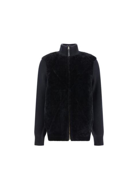 Loewe Loewe Shearling Lamb Fur Coat — Black