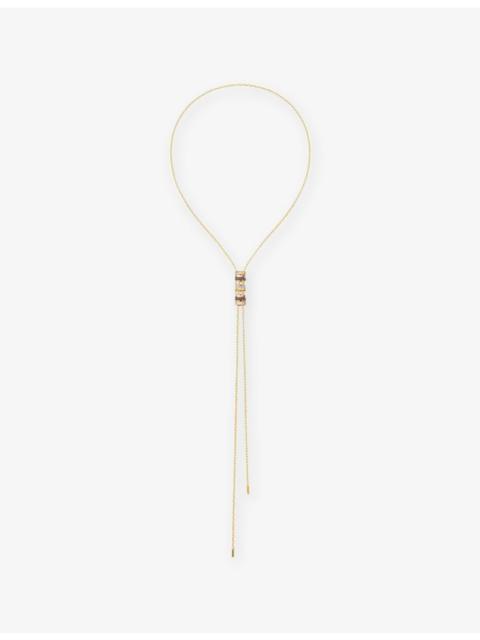 Boucheron Quartre Classique 18ct Yellow-Gold, White-Gold, Pink-Gold, PVD and 0.10ct Diamond Necklace