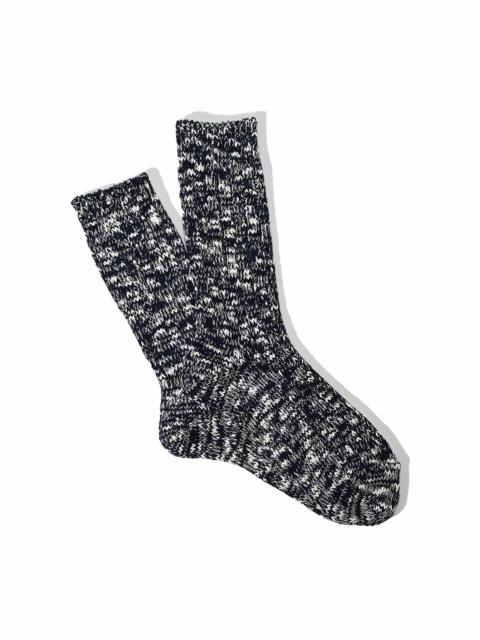 ANONYMOUSISM Anonymousism Classic Slub Crew Sock Navy