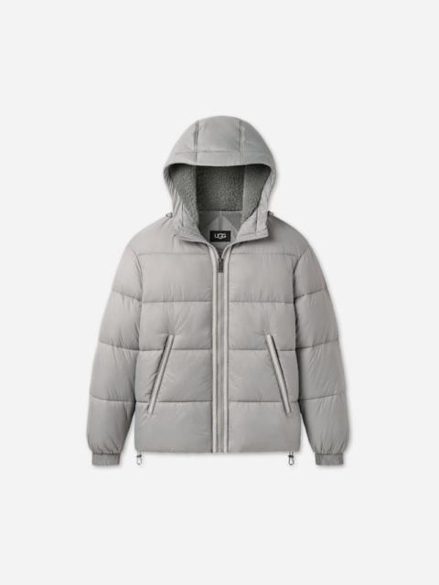UGG ® Men's Xayden ®braid Puffer Jacket Nylon in Cobble