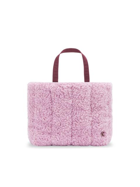 PERFECT MOMENT faux-shearling tote bag