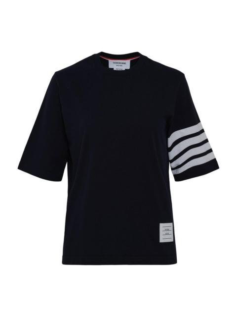 Thom Browne Jersey 4-Bar Short Sleeve Tee Women