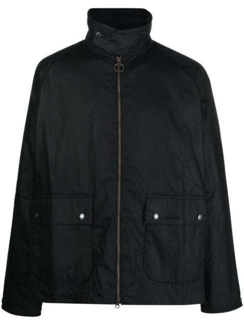 Barbour corduroy-collar cotton jacket