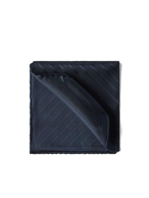 Brunello Cucinelli stripped-pattern silk pocket square