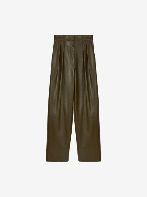 The Frankie Shop Helsinki Faux Leather Pants - Olive