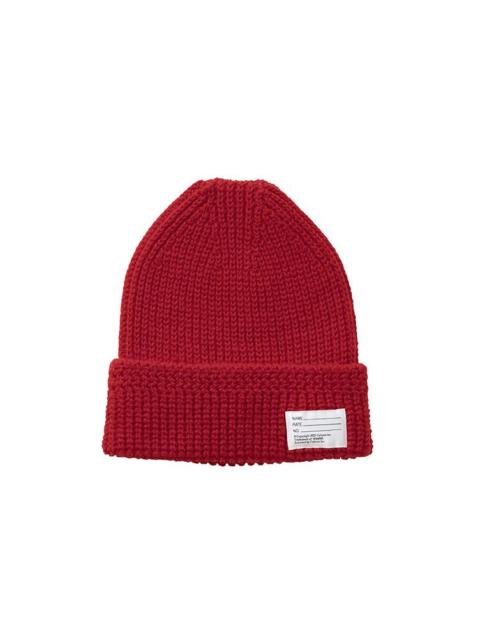 visvim KNIT BEANIE (WOOL) RED