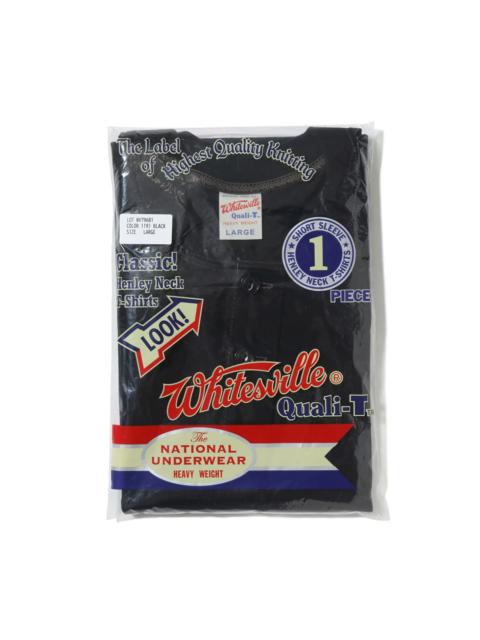 Whitesville WV79681 Whiteville Henley Tee Shirt Black