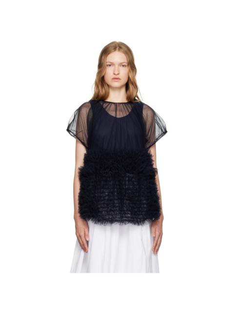 Molly Goddard Navy Rudi Top