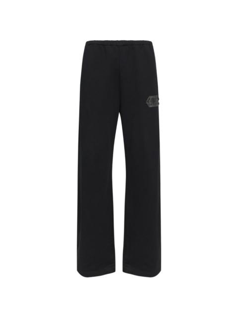 MM6 Maison Margiela patch-detail cotton trousers