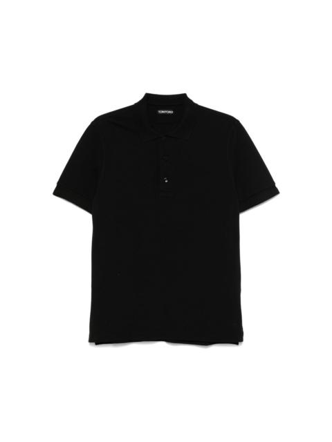 piqué-weave polo shirt