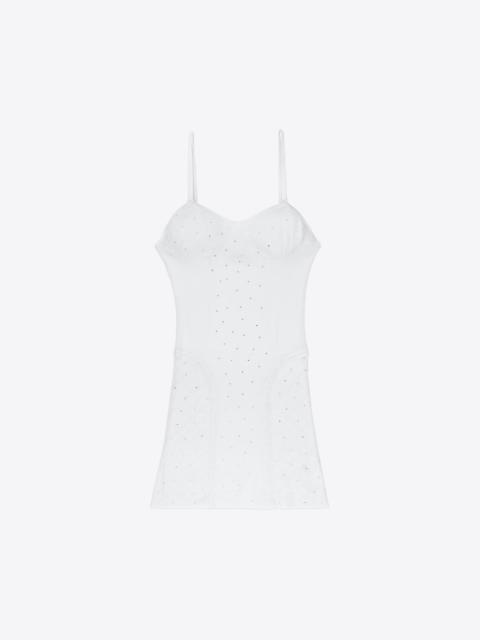 AREA GIRLY RIB KNIT MINI DRESS