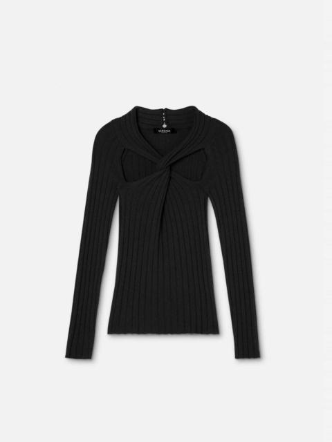Ribbed Twisted Jumper