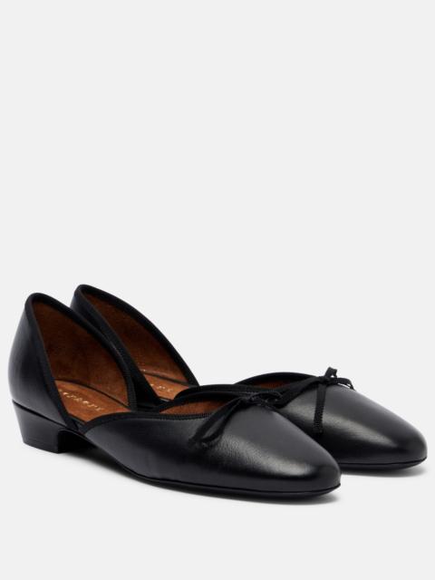herbert levine 24/7 leather ballet flats