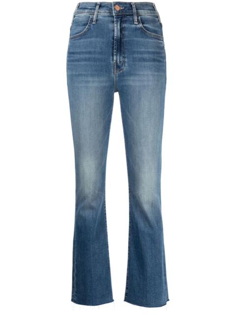 MOTHER The Hustler flared cropped jeans