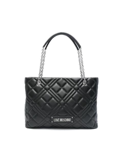 Moschino quilted tote bag