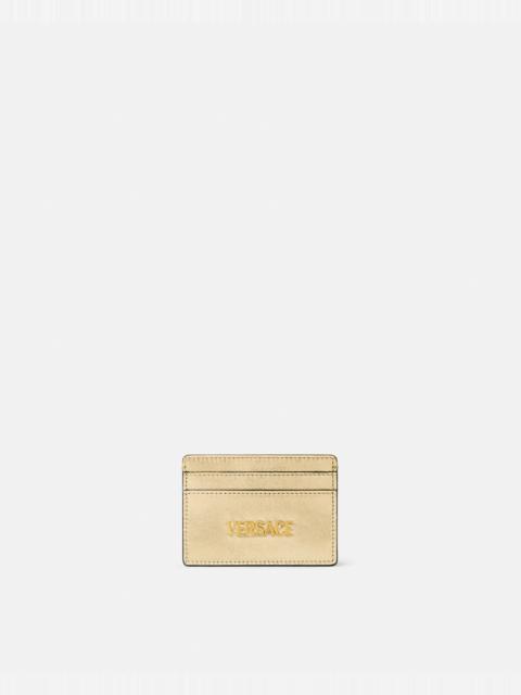 VERSACE Versace Tag Metallic Cardholder