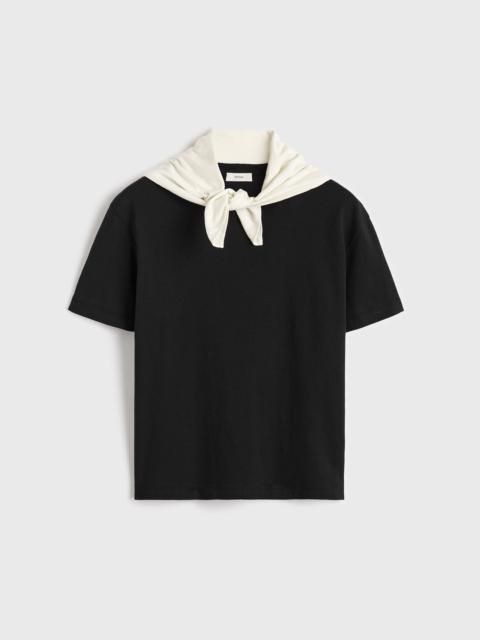 TOTEME Scarf tee black/ecru