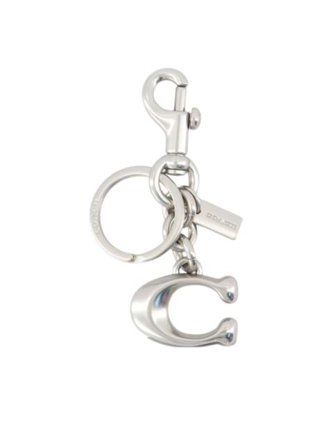 COACH Keyfobs logo-plaque keyring