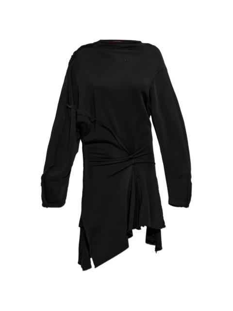 Diesel Diesel Frayed-edge Knotted Dress