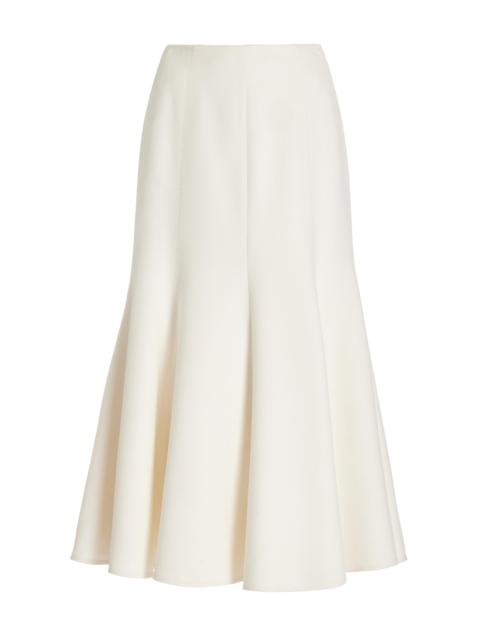 GABRIELA HEARST Amy Skirt in Ivory Winter Silk