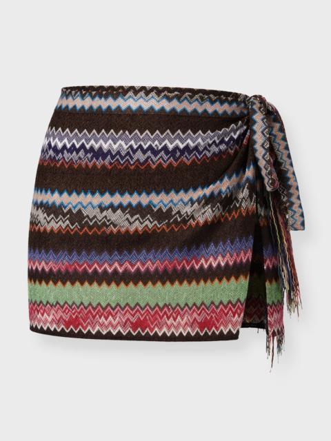 Missoni Skirt Zigzag Lurex Mini Multicolor ONESIZE