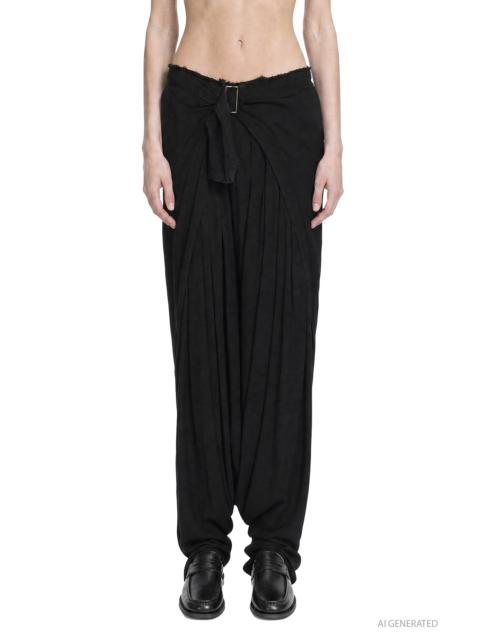 Marc Le Bihan Viscose Wool Harem Pants