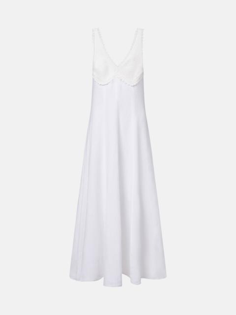 Polo Ralph Lauren Crocheted linen midi dress