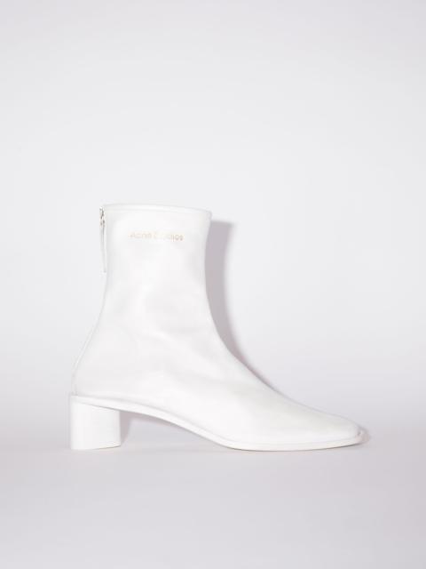 Acne Studios Logo ankle boots - Optic White