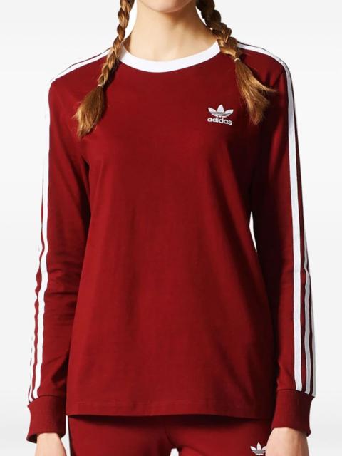 adidas Stadium 3-Stripes "Collegiate Burgundy/White" T-shirt