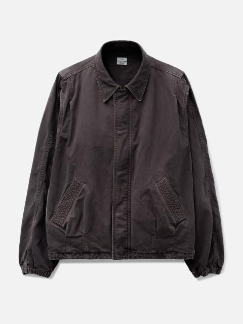 YOKE PEACHED COTTON TWILL GARMENT-DYE BALLOON SILHOUETTE BLOUSON