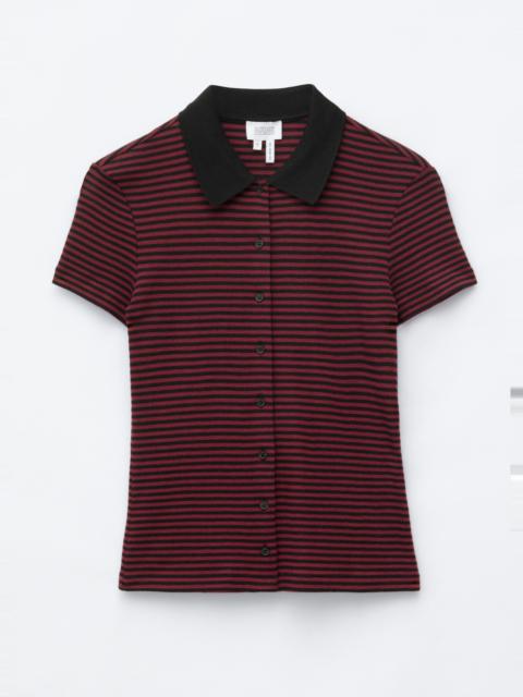 & Other Stories Buttoned Jersey Top