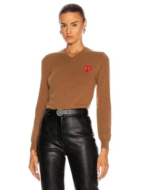 Comme des Garçons PLAY V-Neck Pullover