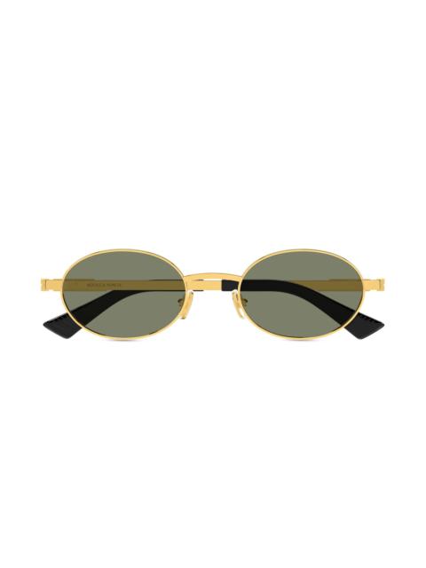 Bottega Veneta Women's Long Ribbon Metal 52MM Oval Sunglasses - Gold Green