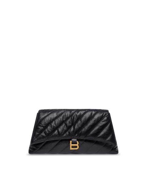 large Crush leather clutch bag