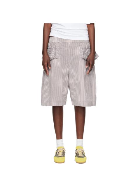 Dries Van Noten Multicolor Ruffled Shorts